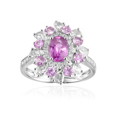 Anello in oro con Zaffiro Rosa (CIRARI)