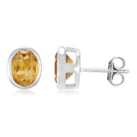 Orecchini in argento con Citrino
