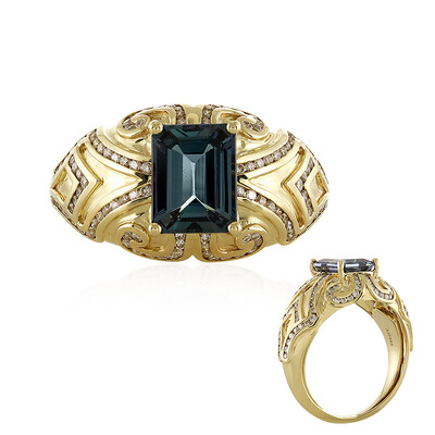 Anello in oro con Tanzanite (non riscaldata) (de Melo)