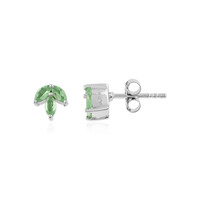 Orecchini in argento con Tsavorite