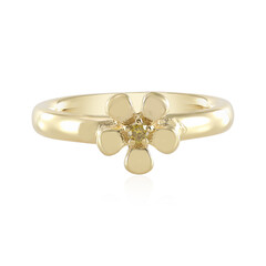 Anello in argento con Diamante Giallo I3