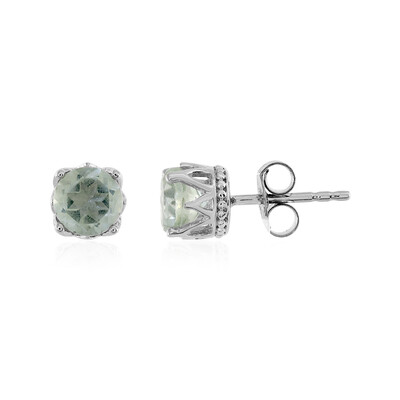 Orecchini in argento con Ametista Verde