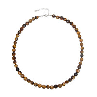 Collana in argento con Occhio di Tigre