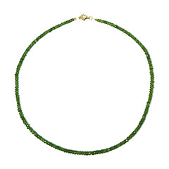 Collana in argento con Diopside Russo (Riya)