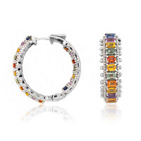 Orecchini in argento con Zaffiro Fancy (Dallas Prince Designs)