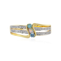 Anello in argento con Apatite Blu