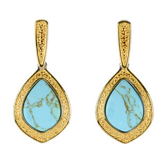 Orecchini in argento con Turchese