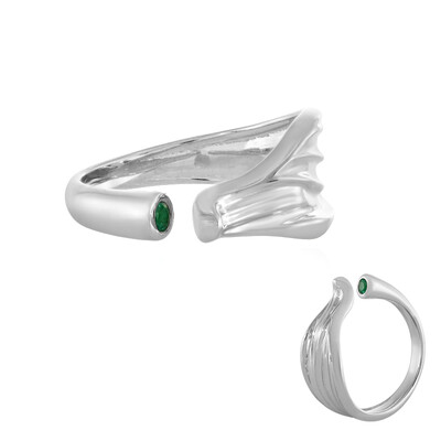 Anello in argento con Smeraldo Etiope (MONOSONO COLLECTION)