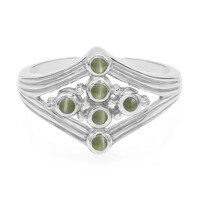 Anello in argento con Alessandrite Occhio di Gatto