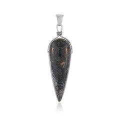 Ciondolo in argento con Pietersite (Bali Barong)