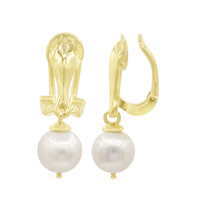 Orecchini con chiusura a clip in argento con Perla di Acqua Dolce (TPC)