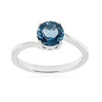 Anello in argento con Fluorite Blu Caraibico