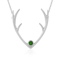 Collana in argento con Diopside Russo