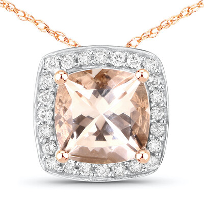 Collana in oro con Morganite