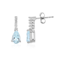 Orecchini in argento con Topazio Blu Cielo