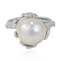 Anello in argento con Perla di Acqua Dolce (TPC)