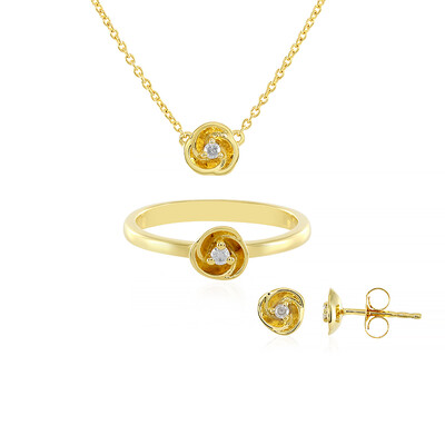 Anello in argento con Diamante PK (J)