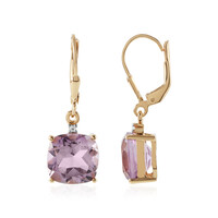 Orecchini in argento con Ametista Rose de France
