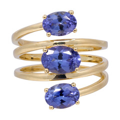 Anello in oro con Tanzanite AAA (CIRARI)