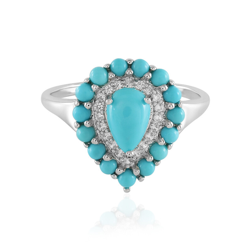 Collier Rondelles Turquoise Sleeping Beauty - Pierre Naturelle 91.5 Ct Neuf Sans Emballage