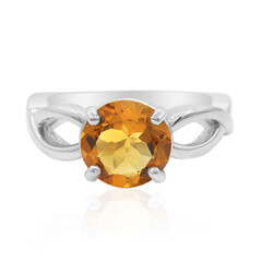 Anello in argento con Citrino Madeira
