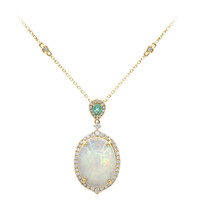 Collana in oro con Opale di Welo AAA (CIRARI)