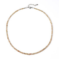 Collana in argento con Zircone Zafferano