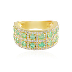 Anello in argento con Smeraldo Russo