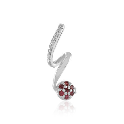 Ciondolo in argento con Rubino Tanzania (MONOSONO COLLECTION)