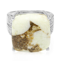 Anello in argento con Magnesite