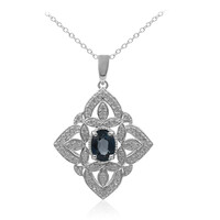 Collana in argento con Topazio Blu Londra
