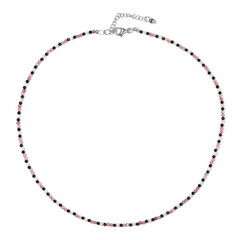 Collana in argento con Quarzo Fragola