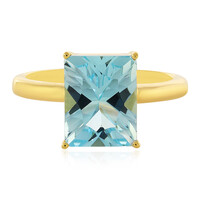 Anello in argento con Topazio Blu Cielo