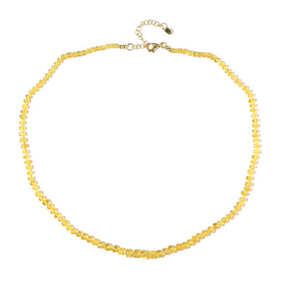 Collana in argento con Berillo Giallo (Adela Silber)