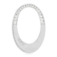 Ciondolo in argento con Topazio Bianco