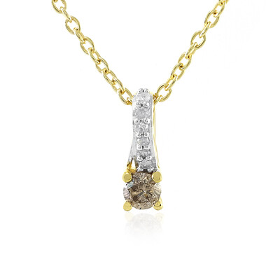 Collana in argento con Diamante Champagne I4