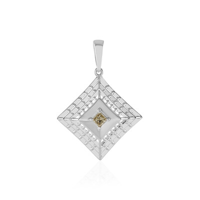 Ciondolo in oro con Diamante Champagne I2 (Ornaments by de Melo)