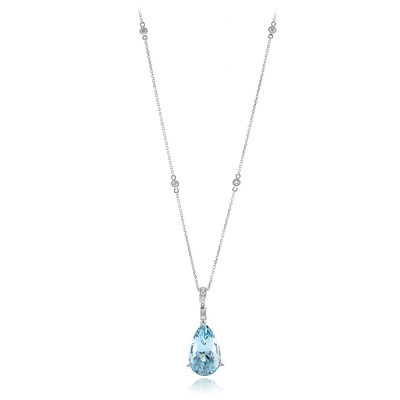 Collana in oro con Acquamarina Brasiliana AAA (AMAYANI)
