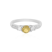 Anello in argento con Berillo Giallo
