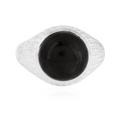 Anello da uomo in argento con Onice Nero