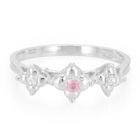Anello in argento con Zaffiro Ceylon Rosa