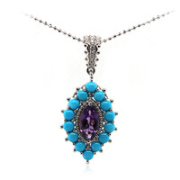 Collana in argento con Ametista Zambiana (Dallas Prince Designs)