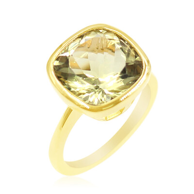 Anello in argento con Quarzo Ouro Verde