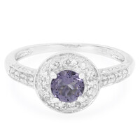 Anello in argento con Quarzo Mirtillo