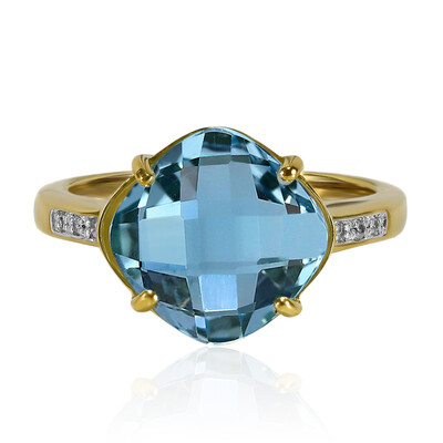Anello in argento con Topazio Blu Cielo