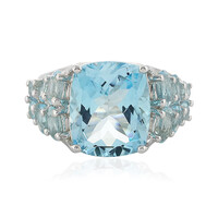 Anello in argento con Topazio Blu Cielo