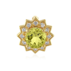 Ciondolo in argento con Quarzo Limone