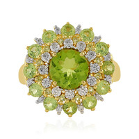 Anello in argento con Peridoto