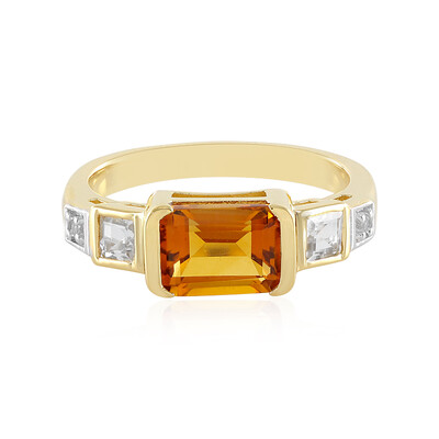 Anello in argento con Citrino Madeira