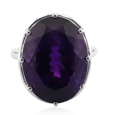 Anello in argento con Ametista Zambiana (Pallanova)